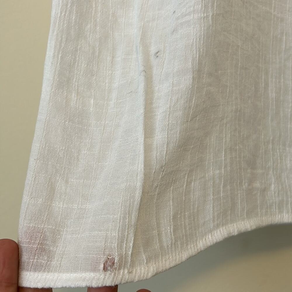 Brina & EM Black Embroidery Blouse Size PM - Picture 5 of 6